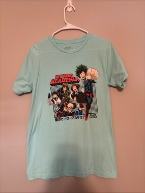 My Hero Academia Short Sleeve Tee - Light Aqua